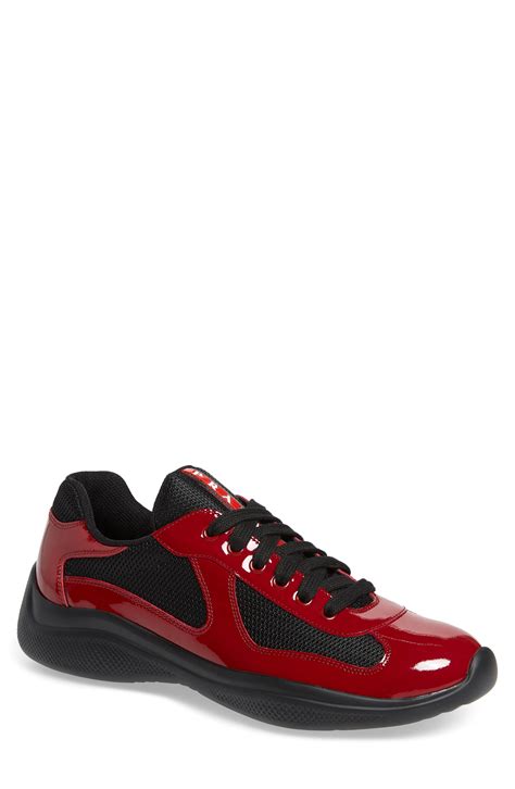 all red prada sneakers|prada americas cup sneakers sale.